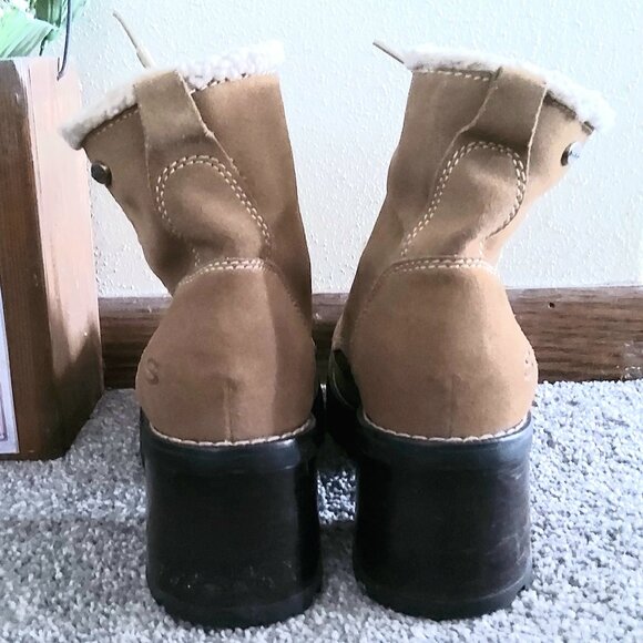 SKECHERS 90'S Y2K COMBAT TIE UP BOOTS - Picture 6 of 7